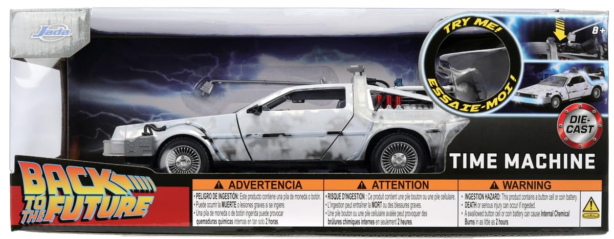 デロリアン 『バックトゥザフューチャー』 ギミック付き JADA 1/24 バック・トゥ・ザ・フューチャー タイムマシーン